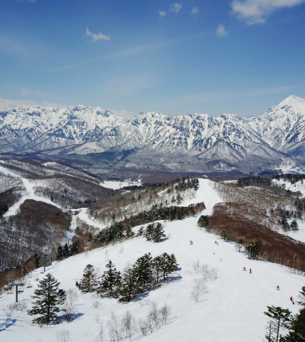 戸隠連峰を望む絶景