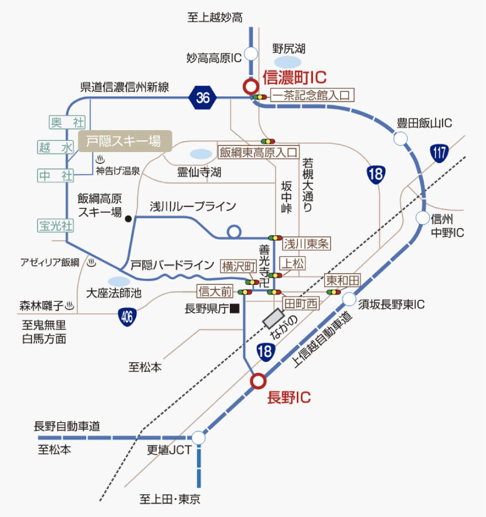 周辺道路案内