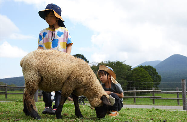 区画サイトからは牧場・ドッグランにも近く牧場併設の親水公園は小さなお子様にも大人気です。併設されているイベントスペースでは週末にキャンプファイヤーなどのイベントも開催しております。